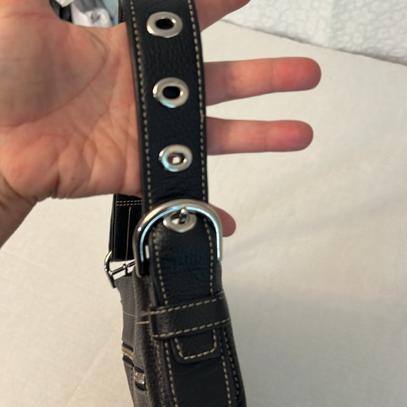 COACH F15064 PEBBLE LEATHER BAG BLACK - Picture 7 of 16